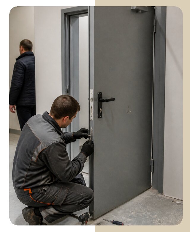 Ремонт противопожарной двери в Югорске по цене 6637 р. | ДвериЛегко-Югр